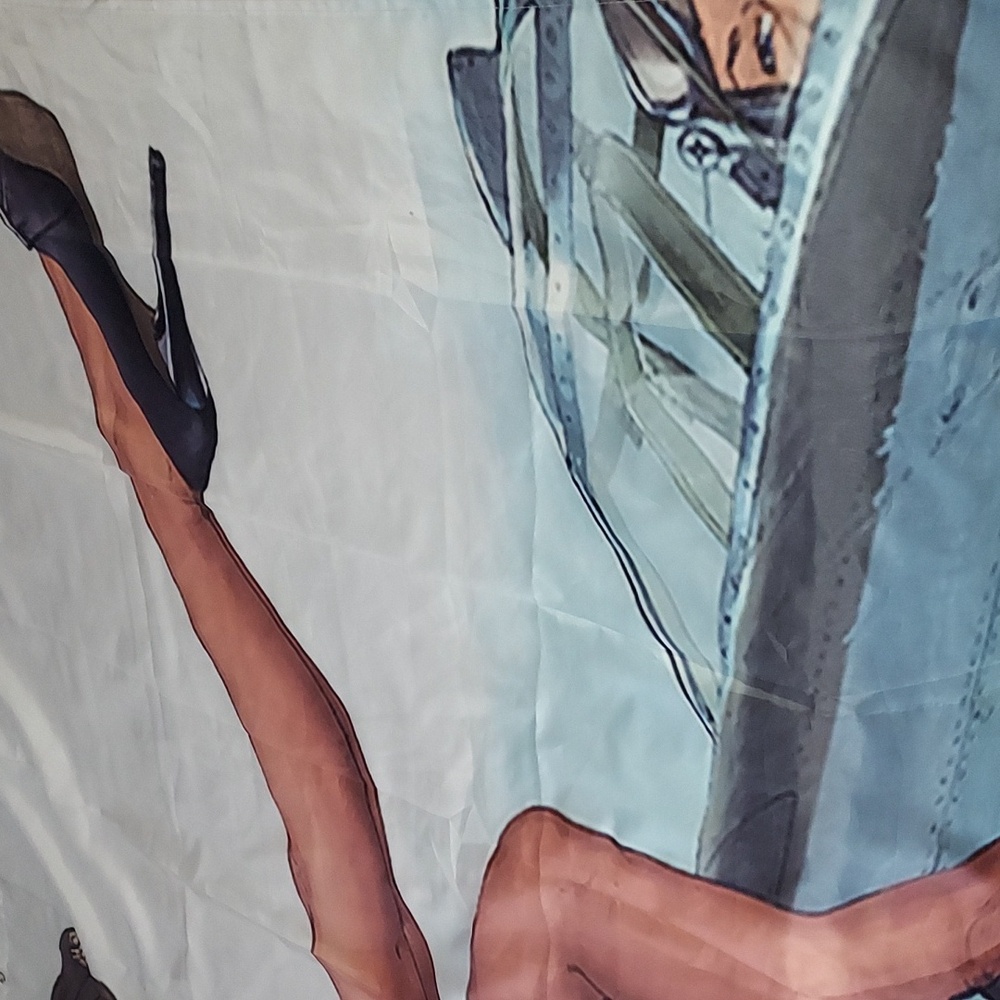 Pin UP Girl Shower Curtian - Picture 3 of 13